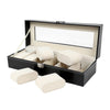 6-position Leather Portable Watch Storage Box