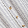 Button Striped Spaghetti Strap Dress