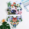 Plunge Neck Sleeveless Padded Floral Print High Waist Two-piece Women Bikini Set