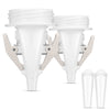 2pcs HT9025NX Milk Storage Bag Adapters Breast Pump Connector Clip BPA-free Extension Tube