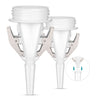 2pcs HT9025NX Milk Storage Bag Adapters Breast Pump Connector Clip BPA-free Extension Tube
