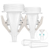 2pcs HT9025NX Milk Storage Bag Adapters Breast Pump Connector Clip BPA-free Extension Tube