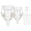 2pcs HT9025NX Milk Storage Bag Adapters Breast Pump Connector Clip BPA-free Extension Tube