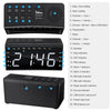 RA002 Digital Radio Clock Dual Alarms Temperature Snooze Day Time Dimmable Backlit 6.5-inch LED Screen