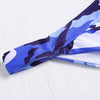 Halter Neck Padded Backless Camouflage Print Cut Out Low Waist Women Bikini Set