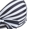 Halter Striped Bowknot Bikini Set