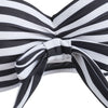 Halter Striped Bowknot Bikini Set