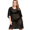 Plus Size See Through Openwork Cover Up for Women