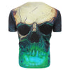 3D Skull Print Short Sleeves Tee