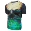3D Skull Print Short Sleeves Tee