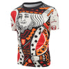 3D Poker Printed Short Sleeve T-shirt