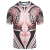 Tattoos Nake Belly Print Short Sleeves T-shirt
