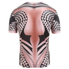 Tattoos Nake Belly Print Short Sleeves T-shirt