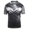 Chains Cross Animal Print Short Sleeves T-shirt