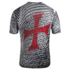 Chains Cross Animal Print Short Sleeves T-shirt