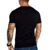 Short Sleeves Solid Color V-neck Man T-shirt
