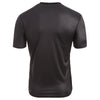 Men Faux Collar Bowknot Print Short Sleeves Casual T-shirt