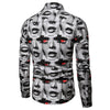 Allover Face Print Men Shirt