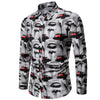 Allover Face Print Men Shirt
