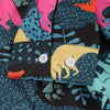 Button Up Leaves Dinosaur Animals Print Long Sleeves Shirt