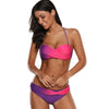 Ombre Color Halter Underwire Bikini Set
