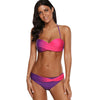 Ombre Color Halter Underwire Bikini Set