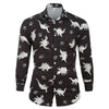 Animals Print Button Up Long Sleeves Casual Shirt
