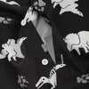 Animals Print Button Up Long Sleeves Casual Shirt