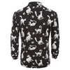 Long Sleeves Cat Pattern Print Casual Shirt