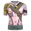 Faux Strape Belly Dots Print Casual Short Sleeves T-shirt