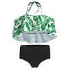 Tropical Print Ladder Cut Out Bikini Set