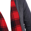 Plaid Open Draped Jacket