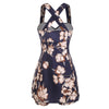 Floral Print Criss Cross One-piece Swimsuit