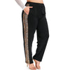 Plus Size Side Snakeskin Print Elastic Waist Pants