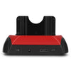 ESATA Dual IDE SATA OTB HUB USB 2.0 Reader HDD Docking Station Card Reader EU Plug