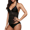 Halter Tie Back Tankini Set