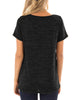 Space Dye Knotted Short Sleeve Tee