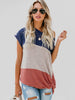 Contrast Knot Front T-shirt