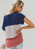 Contrast Knot Front T-shirt