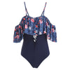 Flamingo Lace Up Cami Swimsuit