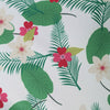Belted Floral Leaf Flare Vintage Dress