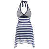 Bowknot Striped Halter Tankini and Boyshort