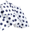 Polka Dot Cold Shoulder Flounce Bikini Set
