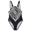 Geometry Criss Cross One Piece Swimsuit