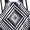 Geometry Criss Cross One Piece Swimsuit