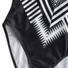 Geometry Criss Cross One Piece Swimsuit