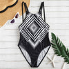 Geometry Criss Cross One Piece Swimsuit