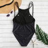 Geometry Criss Cross One Piece Swimsuit