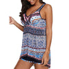 Tribal Print Cut Out Tankini Set