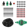 25M DIY Drip Irrigation Kit with Timer Garden Dripping Tools Set